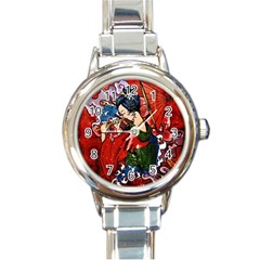 Geisha Geisha Round Italian Charm Watch by ExtraGoodSauce