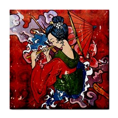 Geisha Geisha Tile Coaster by ExtraGoodSauce