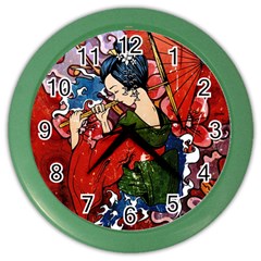 Geisha Geisha Color Wall Clock