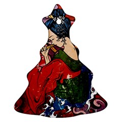 Geisha Geisha Christmas Tree Ornament (two Sides) by ExtraGoodSauce