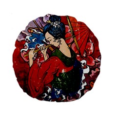 Geisha Geisha Standard 15  Premium Round Cushions by ExtraGoodSauce