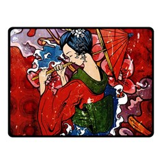 Geisha Geisha Double Sided Fleece Blanket (small)  by ExtraGoodSauce