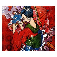 Geisha Geisha Double Sided Flano Blanket (small)  by ExtraGoodSauce