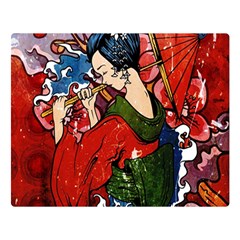 Geisha Geisha Double Sided Flano Blanket (large)  by ExtraGoodSauce