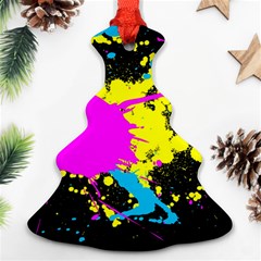 Splatter Splatter Ornament (christmas Tree)  by ExtraGoodSauce