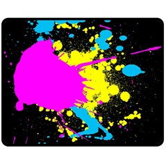 Splatter Splatter Double Sided Fleece Blanket (medium)  by ExtraGoodSauce