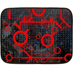 Tech - Red Fleece Blanket (mini) by ExtraGoodSauce