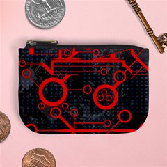 Tech - Red Mini Coin Purse by ExtraAwesomeSauce