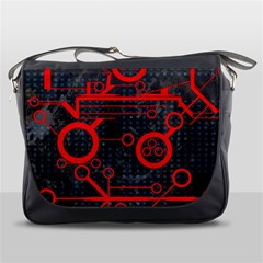 Tech - Red Messenger Bag by ExtraAwesomeSauce