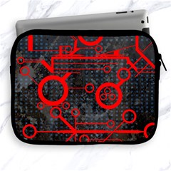 Tech - Red Apple Ipad 2/3/4 Zipper Cases by ExtraGoodSauce