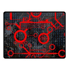 Tech - Red Double Sided Fleece Blanket (small) 