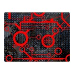 Tech - Red Double Sided Flano Blanket (Mini)  35 x27  Blanket Front