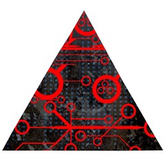 Tech - Red Wooden Puzzle Triangle by ExtraGoodSauce