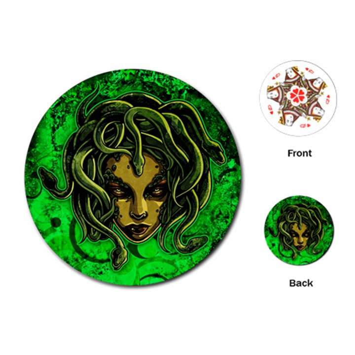 Medusa Playing Cards Single Design (Round)