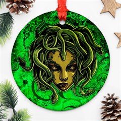 Medusa Round Ornament (two Sides) by ExtraAwesomeSauce