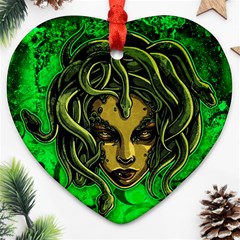 Medusa Heart Ornament (two Sides) by ExtraAwesomeSauce