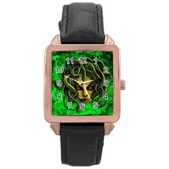 Medusa Rose Gold Leather Watch  by ExtraAwesomeSauce