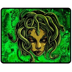 Medusa Double Sided Fleece Blanket (medium)  by ExtraGoodSauce