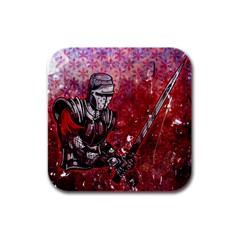 Knight Rubber Square Coaster (4 pack) 