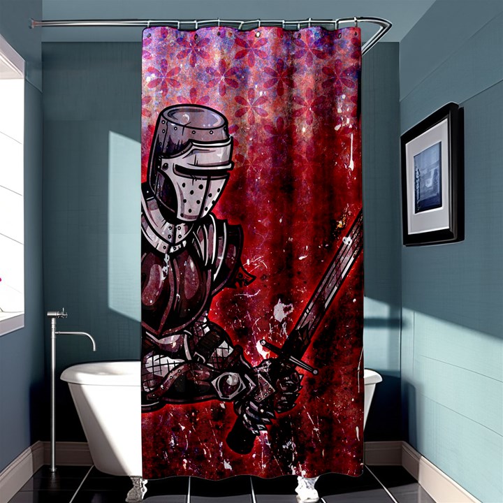 Knight Shower Curtain 36  x 72  (Stall) 