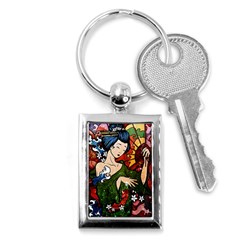 Geisha Geisha Key Chain (rectangle) by ExtraAwesomeSauce