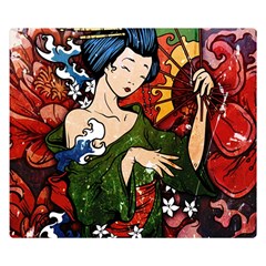 Geisha Geisha Double Sided Flano Blanket (small)  by ExtraGoodSauce