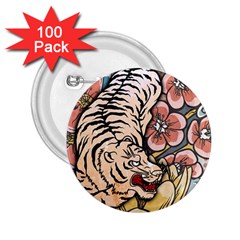 White Tiger 2 25  Buttons (100 Pack)  by ExtraGoodSauce