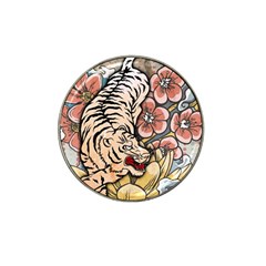 White Tiger Hat Clip Ball Marker (4 Pack) by ExtraGoodSauce