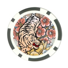 White Tiger Poker Chip Card Guard (10 Pack) by ExtraGoodSauce