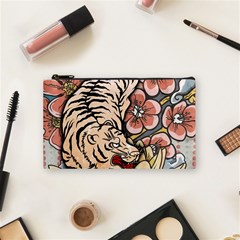 White Tiger Cosmetic Bag (small) by ExtraGoodSauce