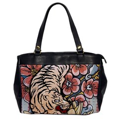 White Tiger Oversize Office Handbag by ExtraGoodSauce