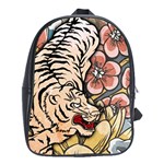 White Tiger School Bag (XL) Front