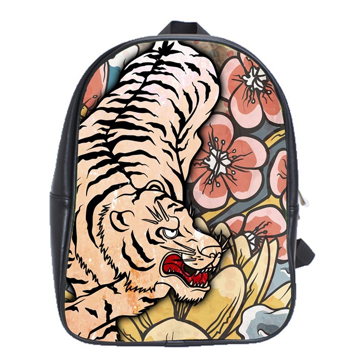 White Tiger School Bag (XL)