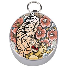 White Tiger Silver Compasses by ExtraAwesomeSauce