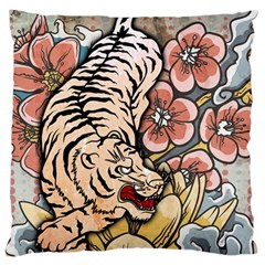 White Tiger Standard Flano Cushion Case (two Sides) by ExtraGoodSauce