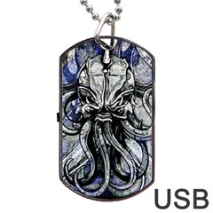 Kraken Dog Tag Usb Flash (two Sides) by ExtraGoodSauce