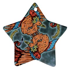 Chinese Phoenix Star Ornament (two Sides)