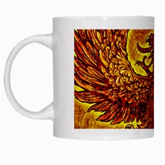 Phoenix Rising White Mugs by ExtraGoodSauce