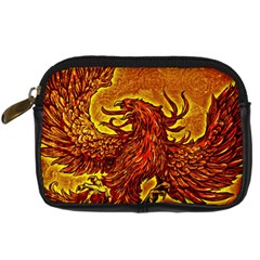 Phoenix Rising Digital Camera Leather Case by ExtraGoodSauce