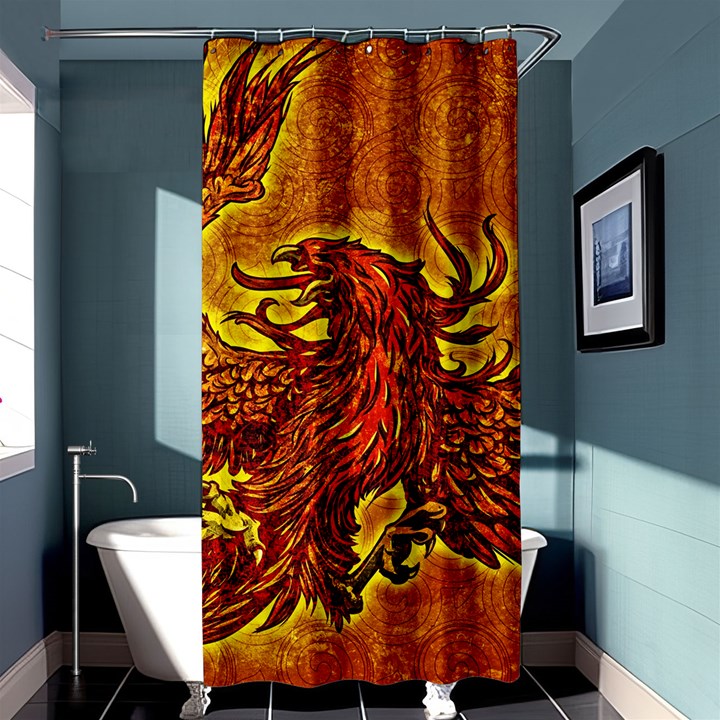 Phoenix Rising Shower Curtain 36  x 72  (Stall) 