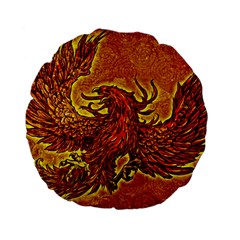 Phoenix Rising Standard 15  Premium Flano Round Cushions by ExtraGoodSauce