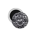 Sugar Skulls Bw 1.75  Magnets Front