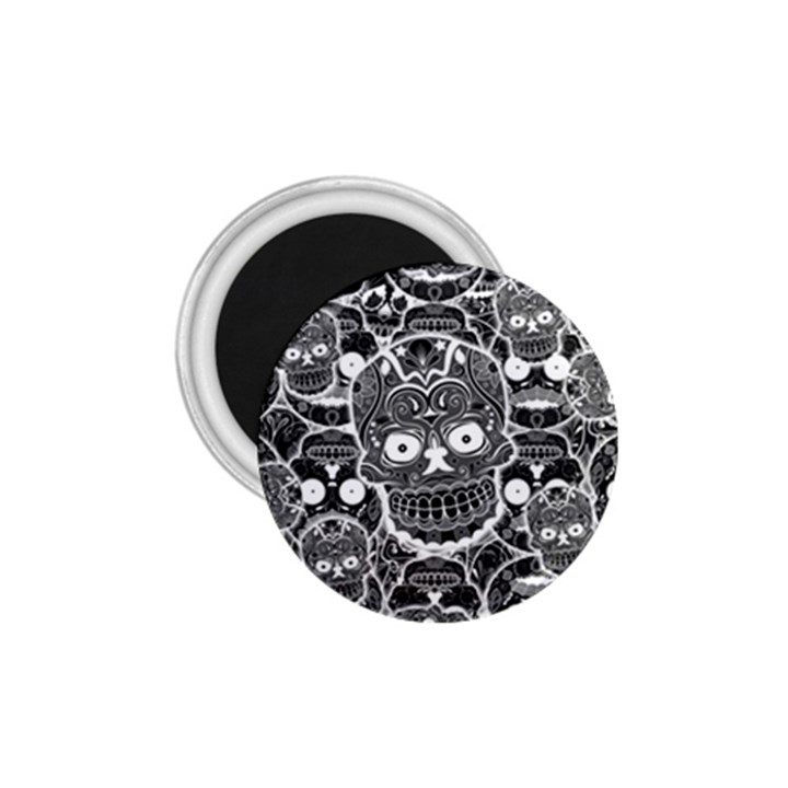 Sugar Skulls Bw 1.75  Magnets