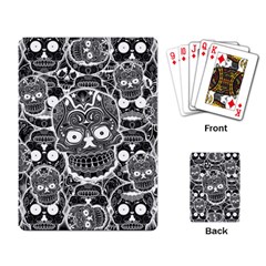 Sugar Skulls Bw Playing Cards Single Design (rectangle) by ExtraGoodSauce