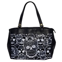 Sugar Skulls Bw Oversize Office Handbag by ExtraAwesomeSauce