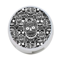 Sugar Skulls Bw 4-port Usb Hub (two Sides) by ExtraGoodSauce