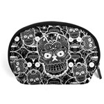 Sugar Skulls Bw Accessory Pouch (Large) Front