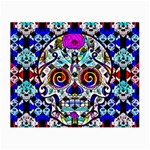 Sugar Skull Pattern 2 Small Glasses Cloth Front