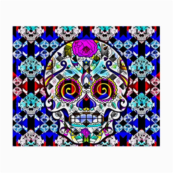 Sugar Skull Pattern 2 Small Glasses Cloth