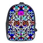 Sugar Skull Pattern 2 School Bag (Large) Front